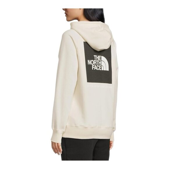 The North Face Womens Box NSE Pullover Hoodie White Dune Size Large - Picture 4 of 8